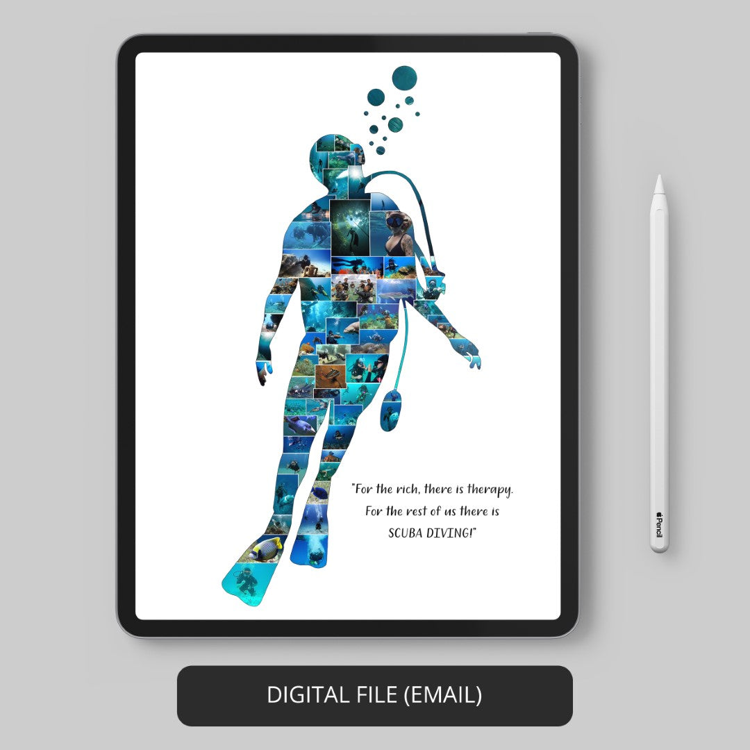 Scuba Diving Themed Gifts - Dive into Art with Personalized Prints