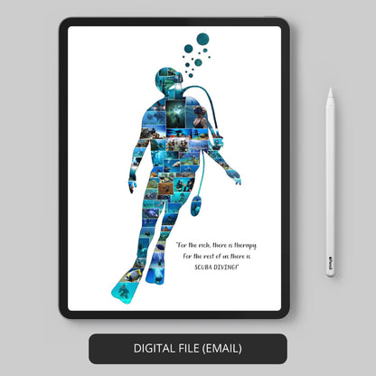 Scuba Diving Themed Gifts - Dive into Art with Personalized Prints