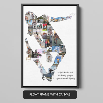 Skateboard Wall Art - Customized Framed Skateboard Artwork