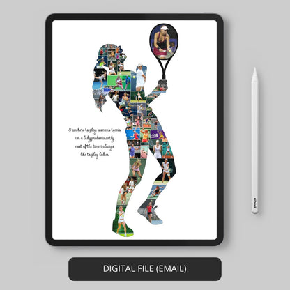Gifts for Tennis Players Female - Custom Tennis Wall Decor