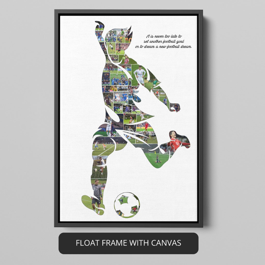 Gifts for Football Player Boyfriend: Personalized Photo Collage