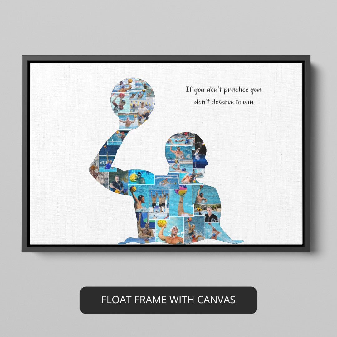 Ocean-inspired Decor: Scuba Diving Poster - Personalized Photo Collage