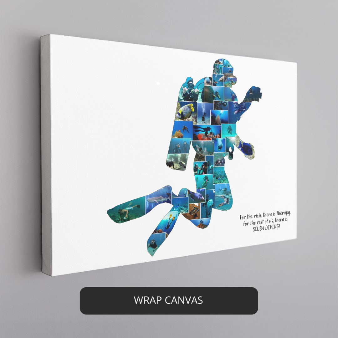 Scuba diving poster - Unique scuba diving-themed gift for underwater adventurers"