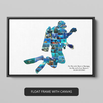 Scuba diving wall art - Decorate your space with captivating scuba diving prints"