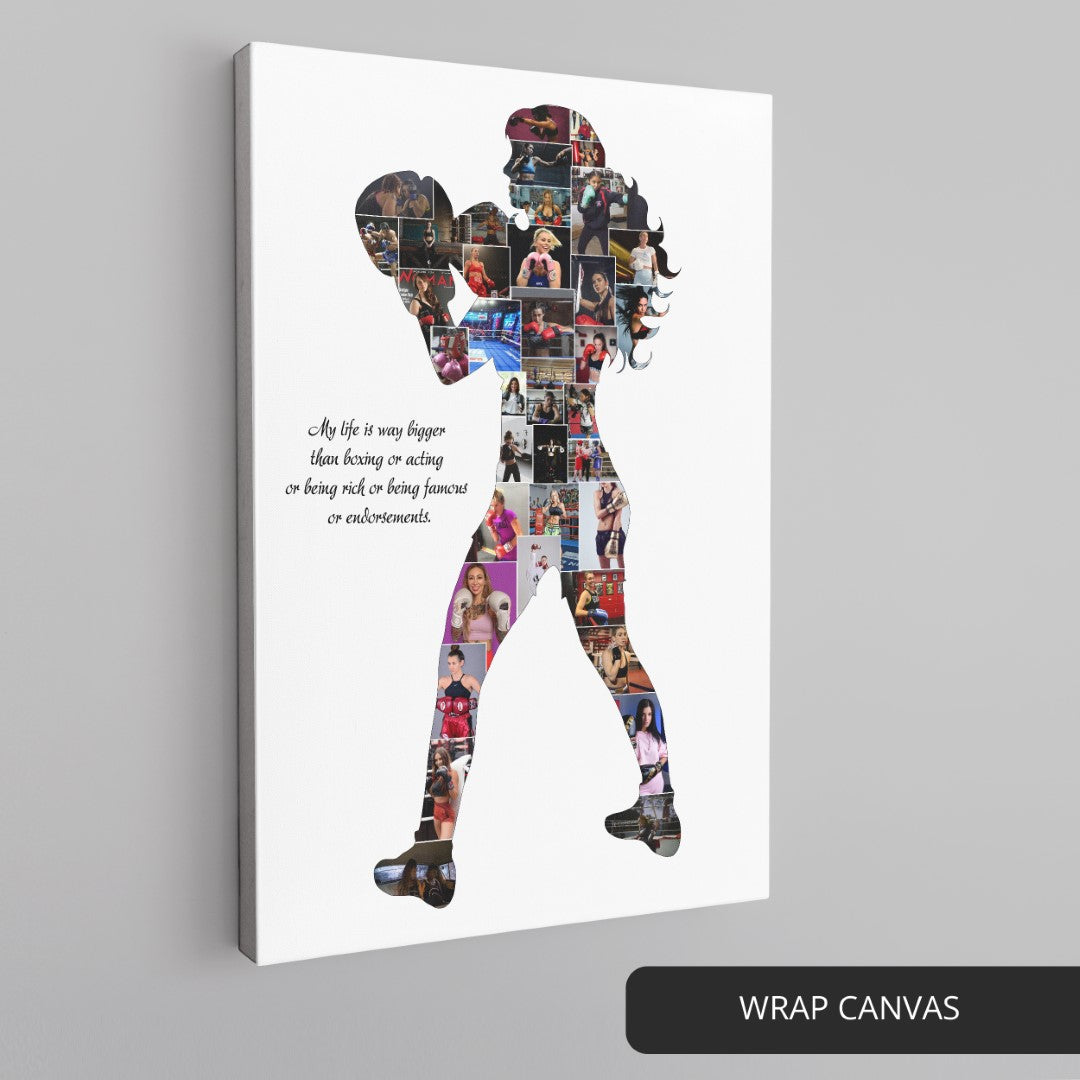 Gift Ideas for Boxing Coach: Personalized Boxing Collage for Appreciation