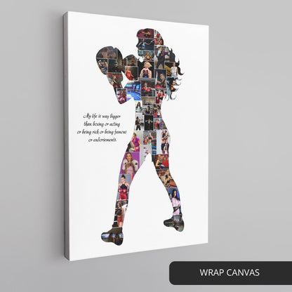 Gift Ideas for Boxing Coach: Personalized Boxing Collage for Appreciation
