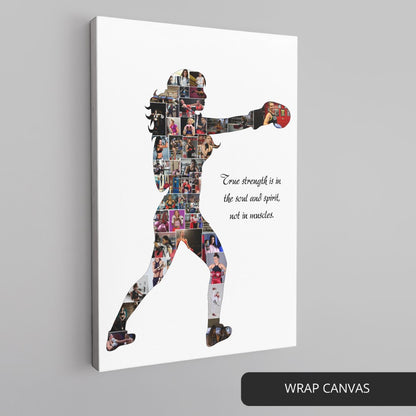 Captivating female boxing art - Ideal gift for a boxer