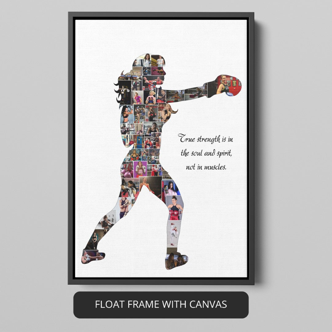 Unforgettable gift for a boxing fan - Personalized boxing collage