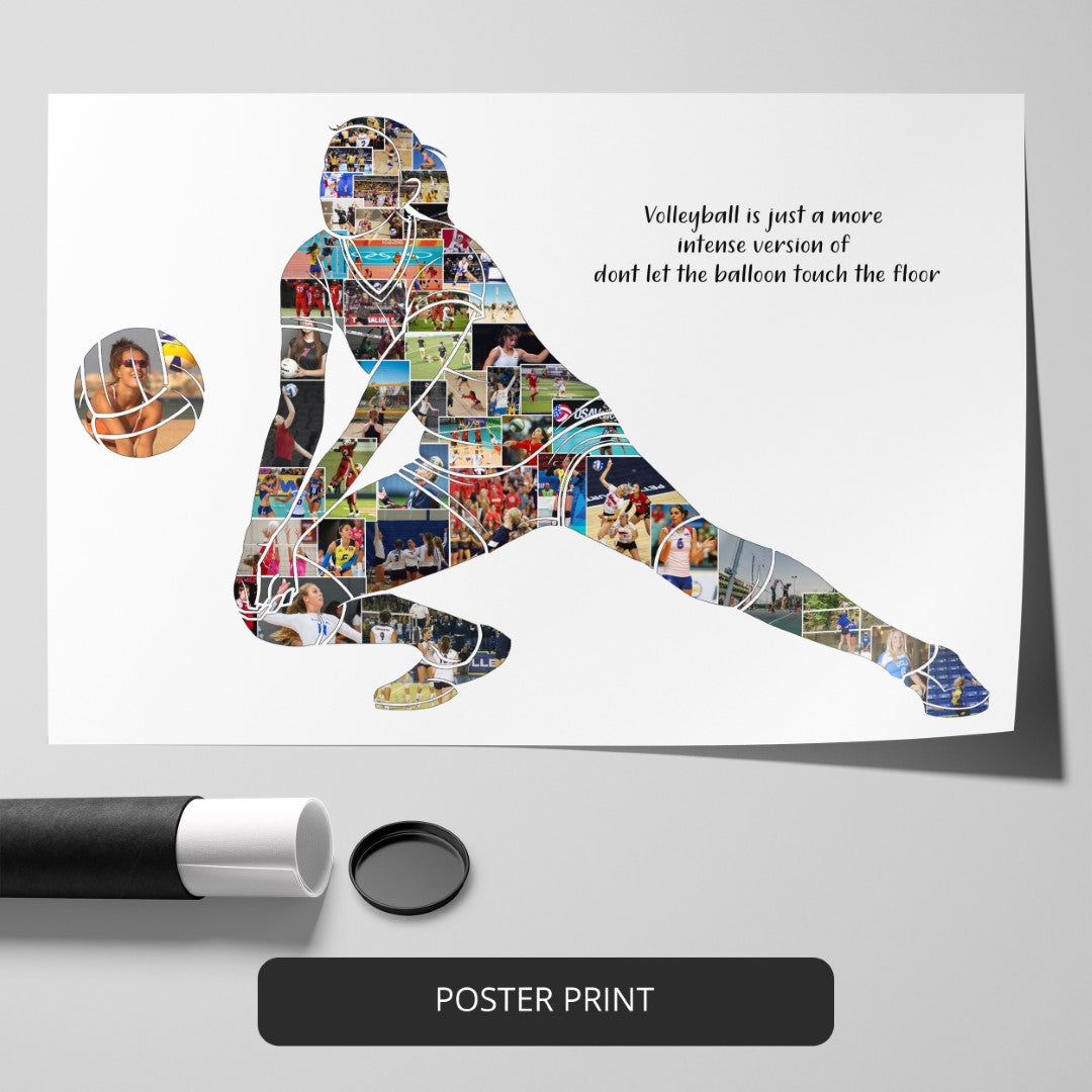 Volleyball Gift Ideas for Players: Unique Personalized Photo Collage