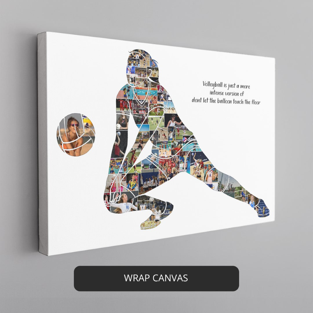Celebrate the Best Female Volleyball Player with a Custom Photo Collage
