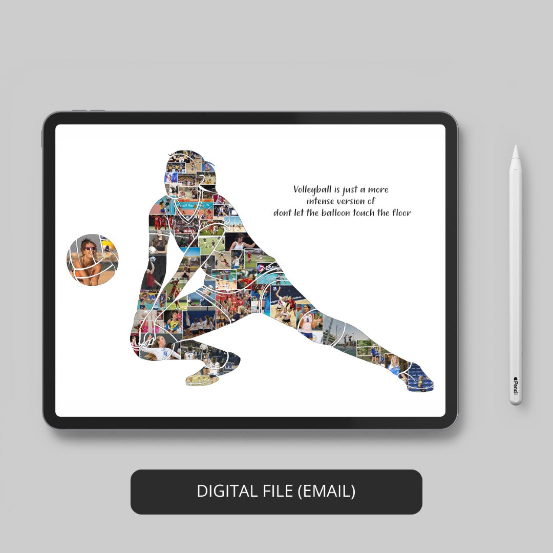 Gifts for a Volleyball Player: Unforgettable Custom Photo Collage Design