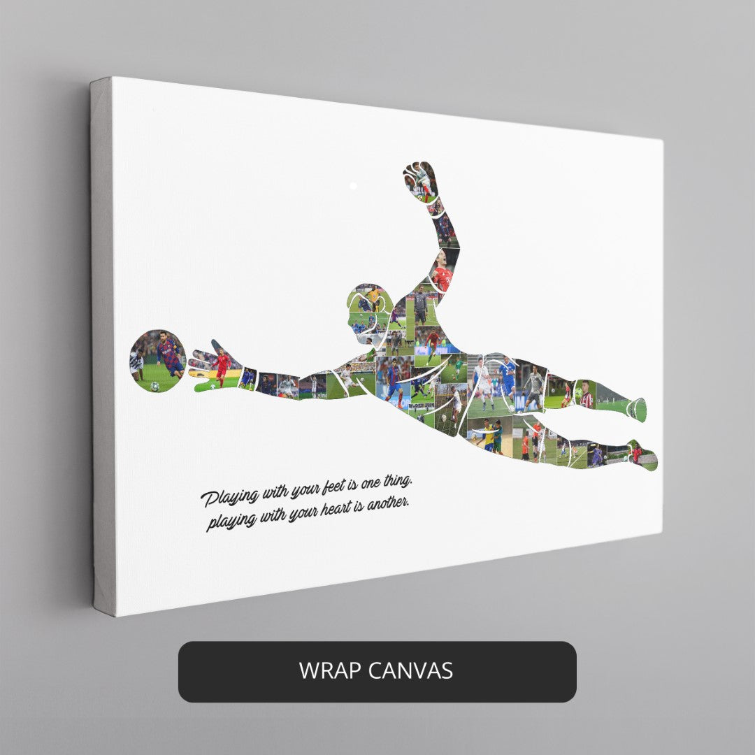Football Player Gifts - Personalized Football Wall Art