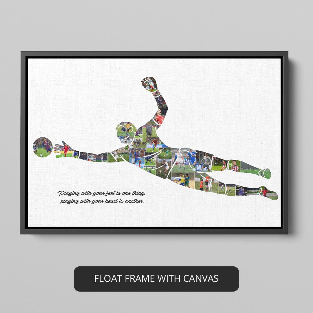 Football Wall Art Prints - Customizable Collage for Players