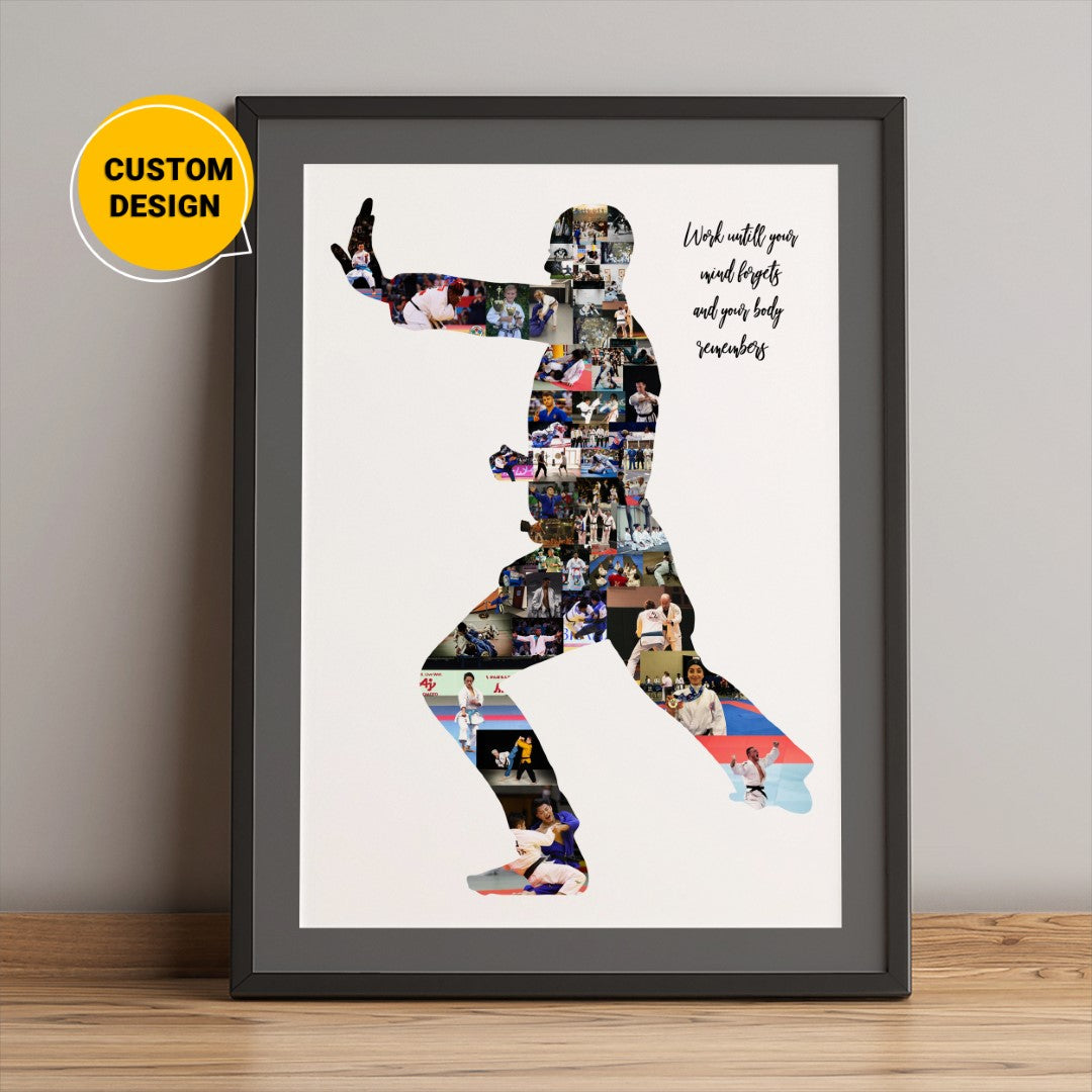 Personalized photo collage: Unique gift idea for karate students