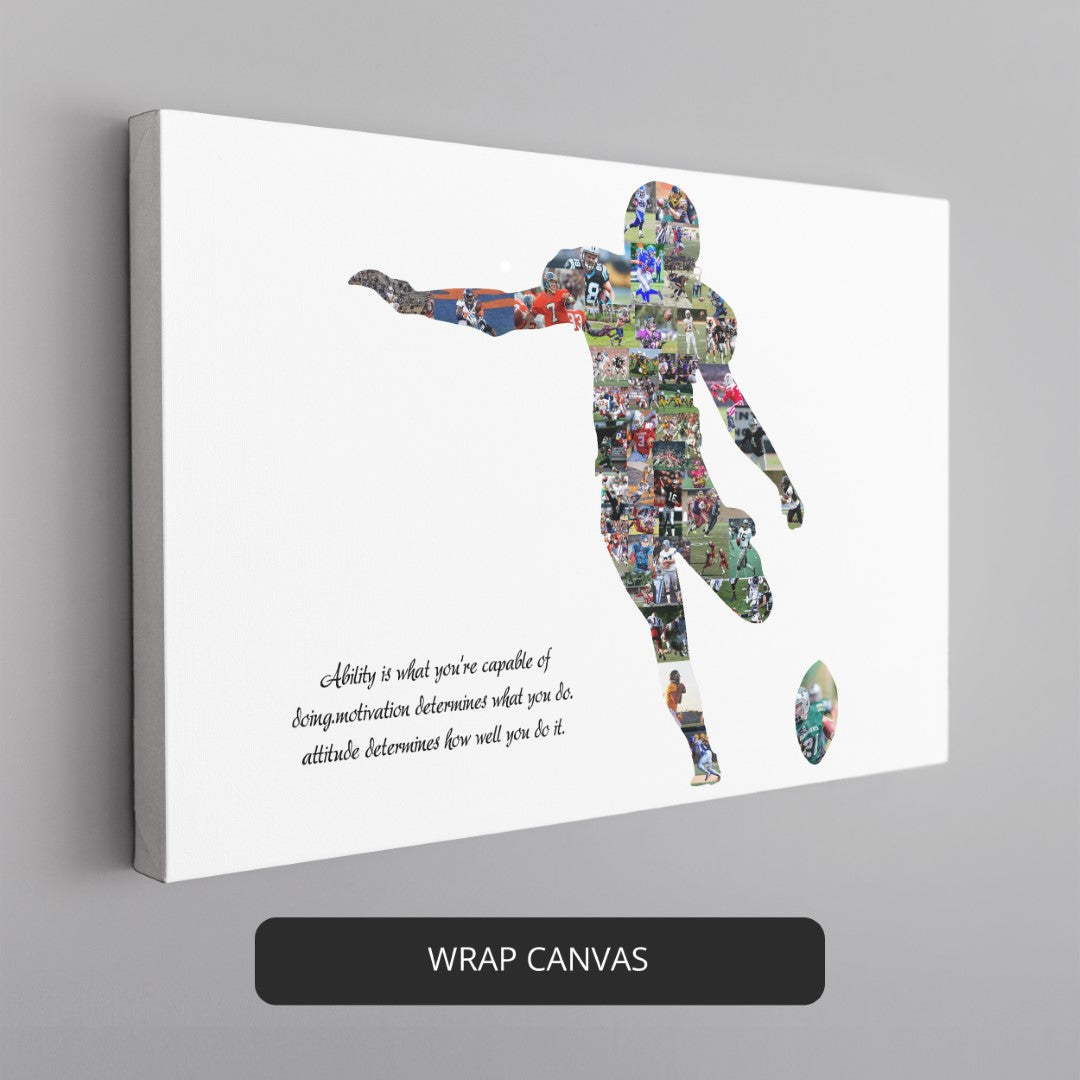 Rugby-Themed Photo Collage: Unique and Memorable Rugby Gift Idea