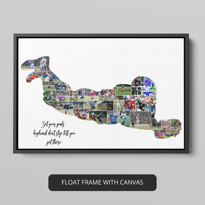 Rugby-Themed Christmas Gifts: Personalized Photo Collage for Rugby Enthusiasts
