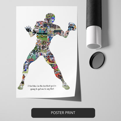 Rugby-themed personalized photo collage: Perfect rugby Christmas gifts