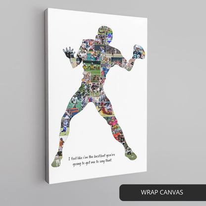 Custom rugby gifts: Personalized photo collage for rugby enthusiasts