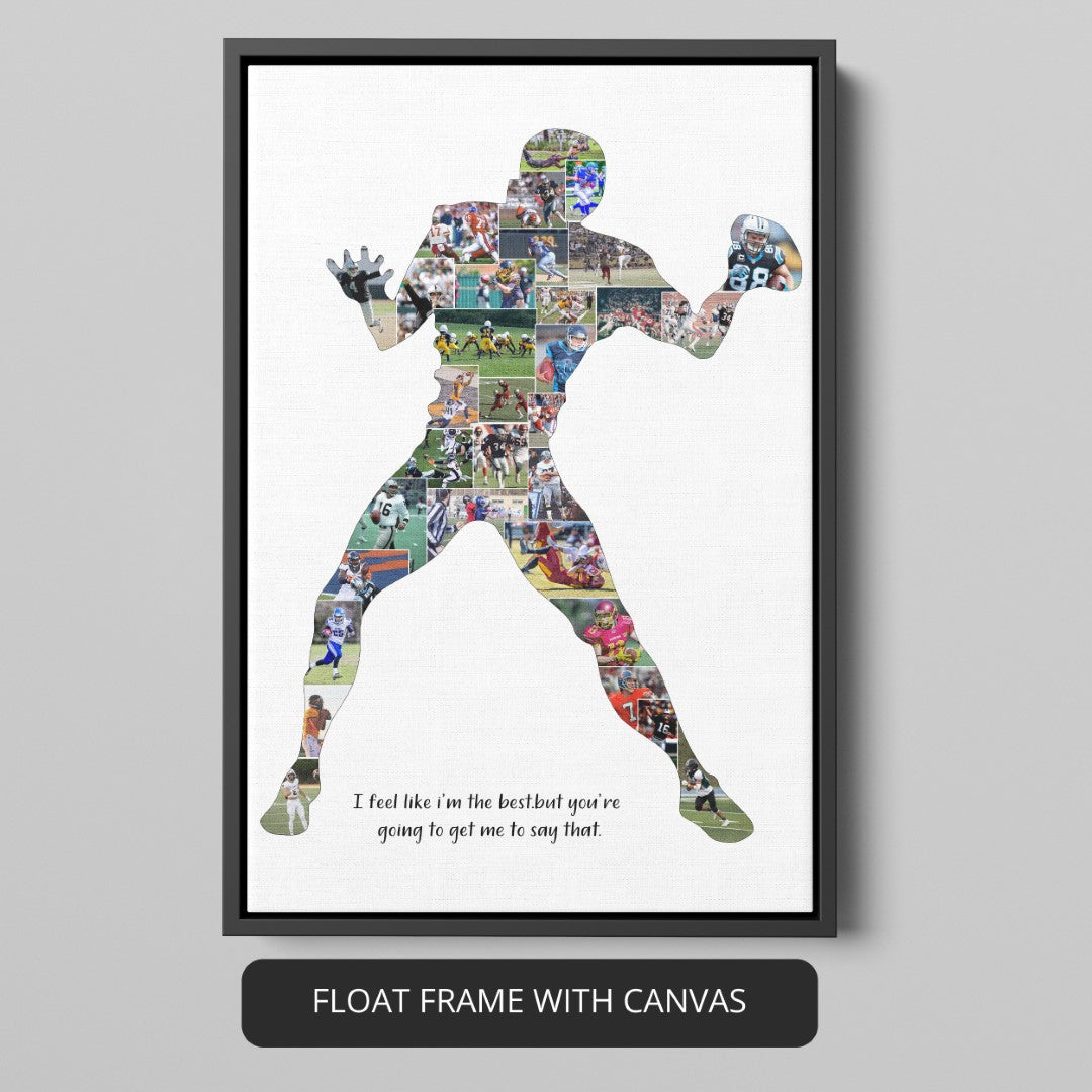 Eye-catching rugby poster ideas: Customized rugby photo collage