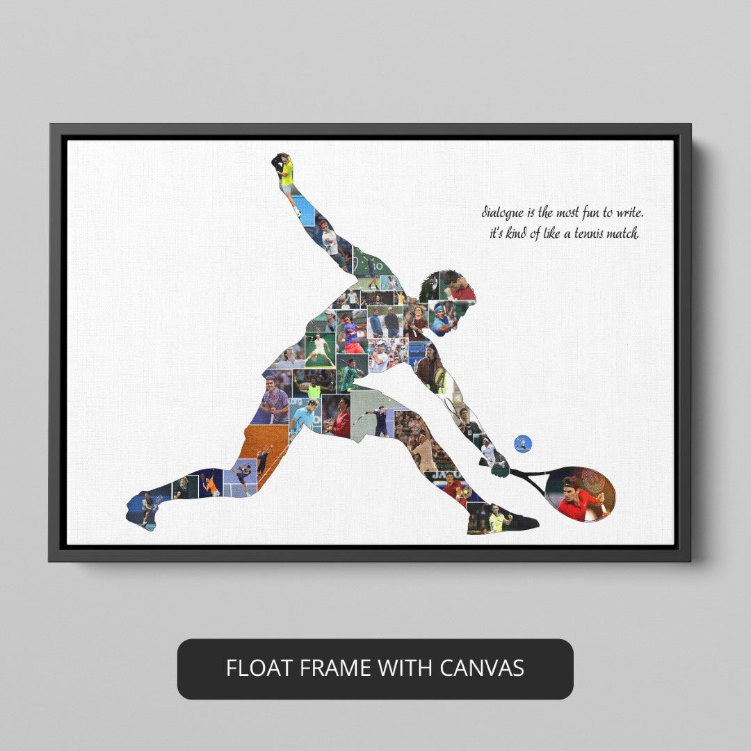 Tennis Poster - Decorate Your Space with a Personalized Tennis Photo Collage
