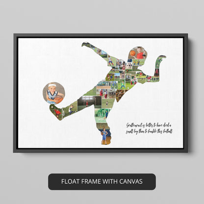 Football Gifts for Boys: Personalized Photo Collage for Young Football Fans