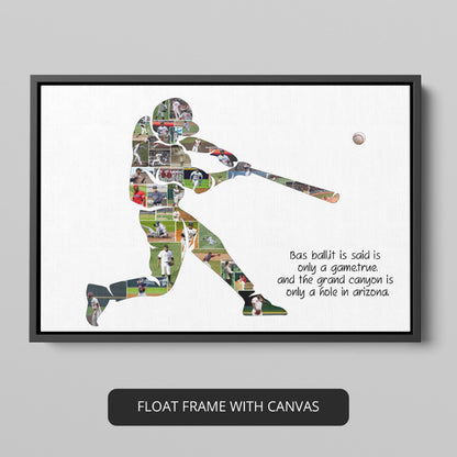 Baseball Coaches Gifts - Appreciation Present with Custom Photo Collage