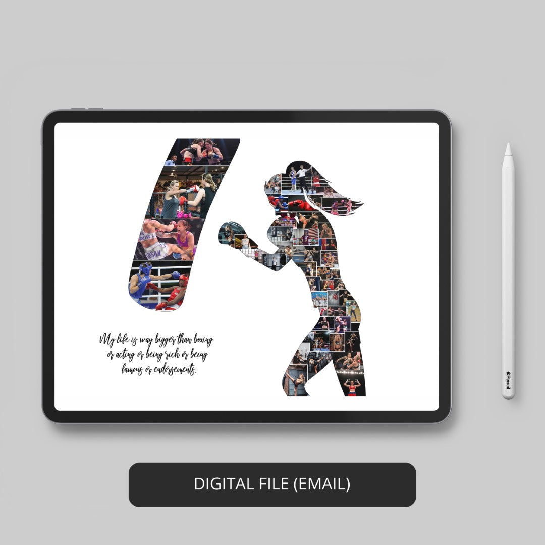 Boxing Gift Ideas for Him - Personalized Boxing Collage Decoration