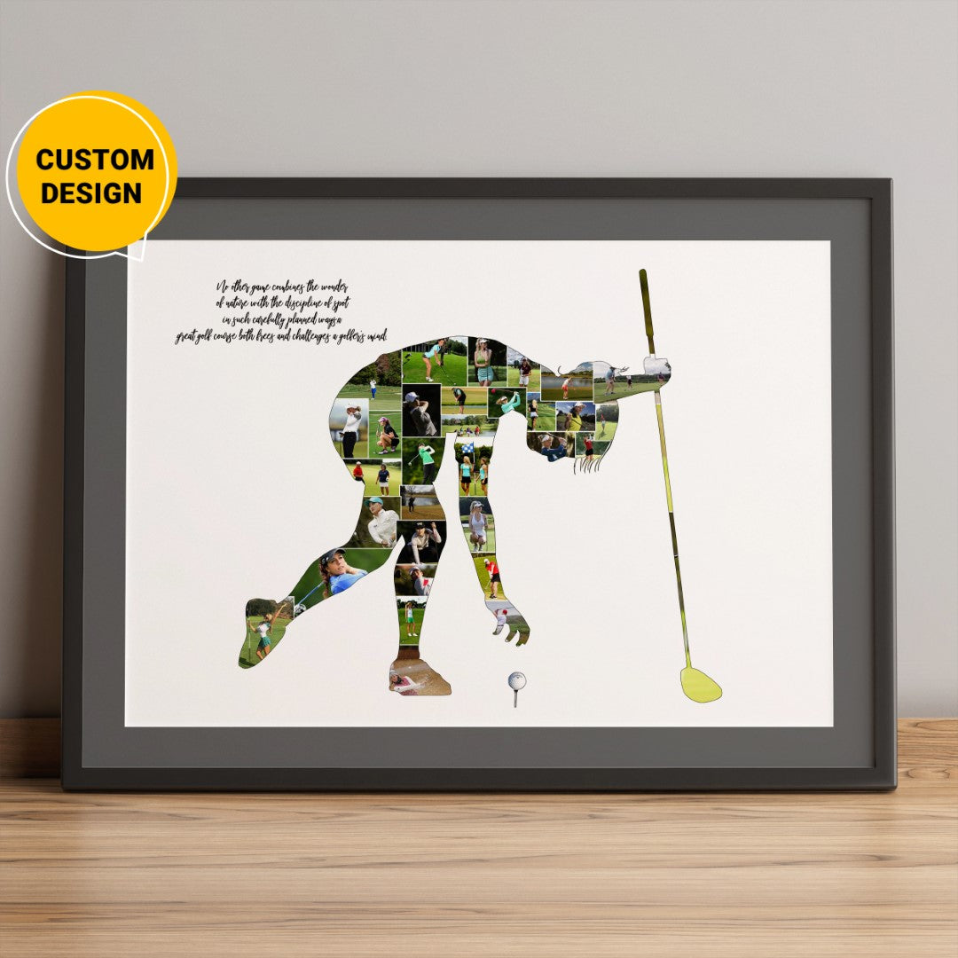 Personalized Golf Room Decor - Custom Retirement Gift for Golfer