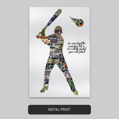Baseball Photo Collage - Framed Art for Baseball Enthusiasts