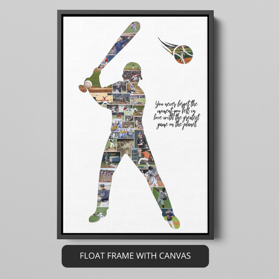 Baseball Poster - Customized Photo Collage for Baseball Fans
