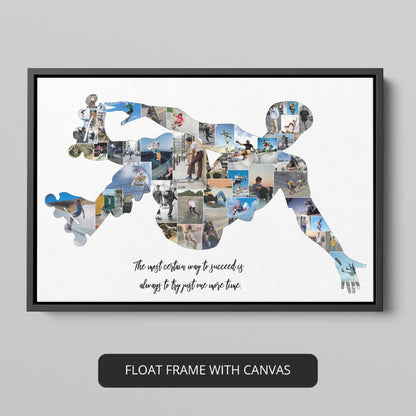 Snowboarding Wall Art - Customized Photo Collage for Snowboarding Enthusiasts