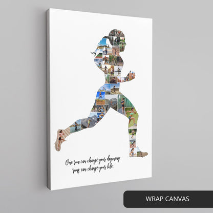Running Prints - Unique Photo Collage for Runners