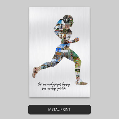 Best Running Gifts - Customizable Photo Collage for Runners